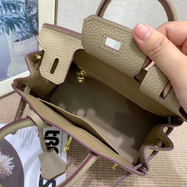 H BIRKIN MINI GOLD HARDWARE EPSOM BEIGE 20CM