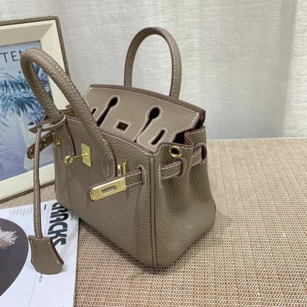 H BIRKIN MINI GOLD HARDWARE EPSOM DARK BEIGE 20CM