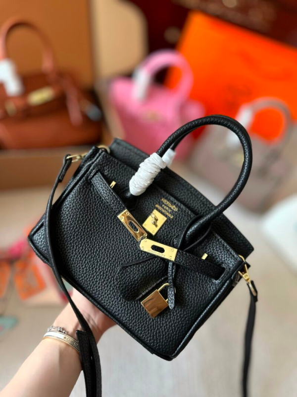 H BIRKIN 20 TOGO BLACK 20CM