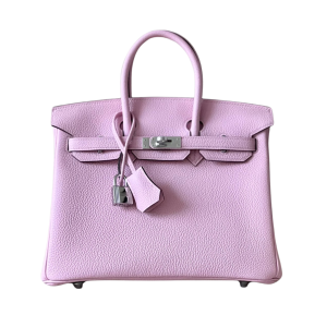 H BIRKIN 25 TOGO PINK LEATHER SILVER HARDWARE 25CM