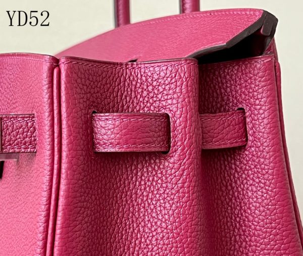 H BIRKIN 25 TOGO PINK LEATHER SILVER HARDWARE 25CM