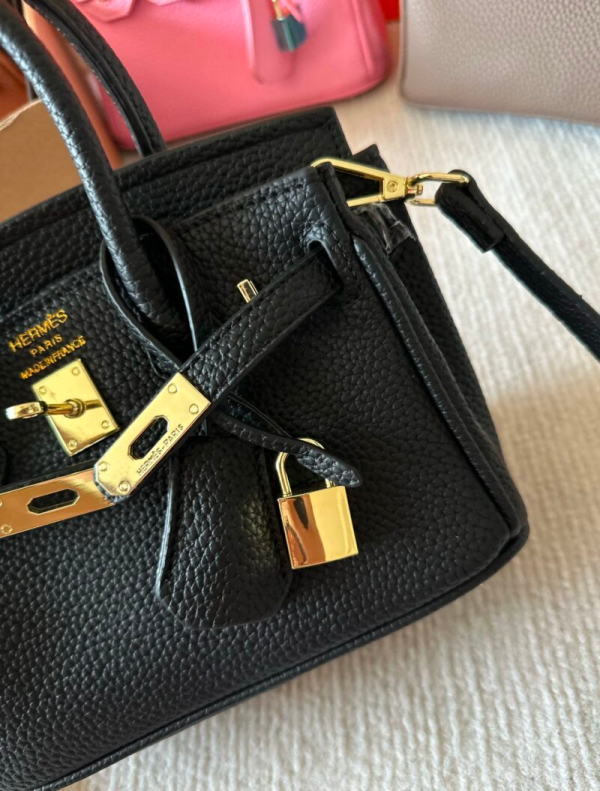 H BIRKIN 20 TOGO BLACK 20CM