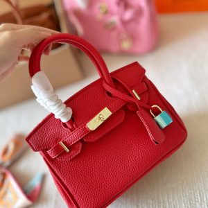 H BIRKIN 20 TOGO RED 20CM