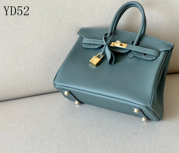 H BIRKIN 25 TOGO VERT ROUSSEAU LEATHER GOLD HARDWARE 25CM