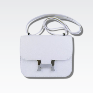 H CONSTANCE SWIFT WHITE SILVER HARDWARE 18CM