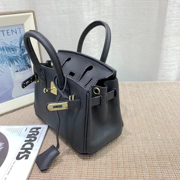 H BIRKIN MINI GOLD HARDWARE EPSOM BLACK 20CM