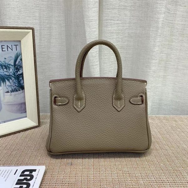 H BIRKIN MINI GOLD HARDWARE EPSOM DARK BEIGE 20CM