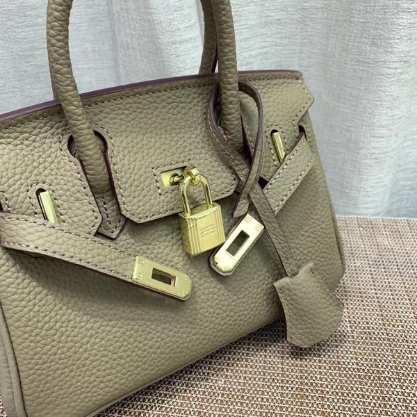 H BIRKIN MINI GOLD HARDWARE EPSOM BEIGE 20CM