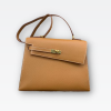 H KELLY SELLIER EN DESORDRE EPSOM GOLD-TONED HARDWARE BROWN 25CM