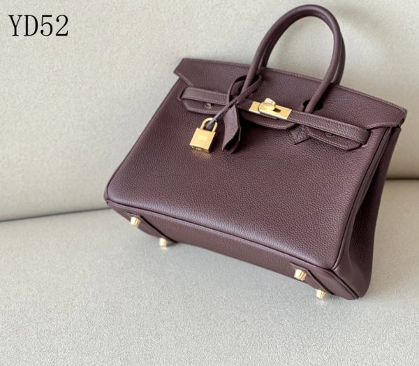 H BIRKIN 25 TOGO CHOCOLATE LEATHER GOLD HARDWARE 25CM