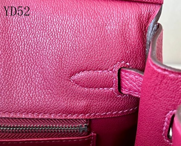 H BIRKIN 25 TOGO PINK LEATHER SILVER HARDWARE 25CM