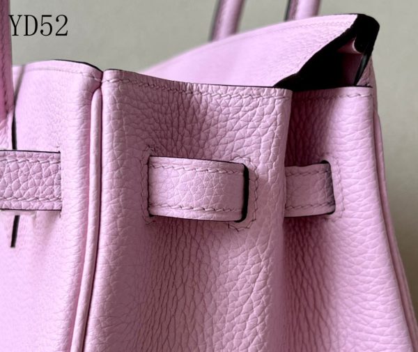 H BIRKIN 25 TOGO PINK LEATHER SILVER HARDWARE 25CM