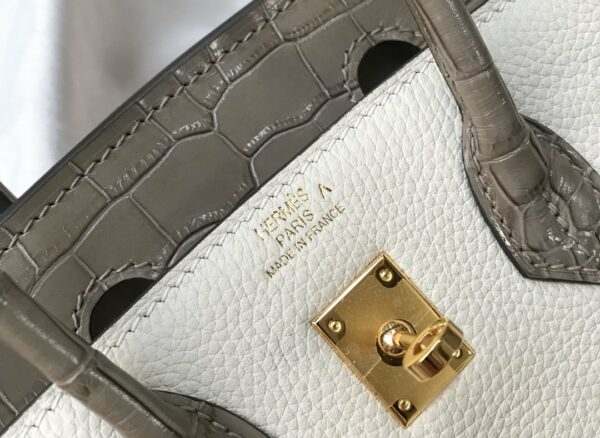 Hermes Birkin White For Women Gold Toned Hardware 11.8in/30cm