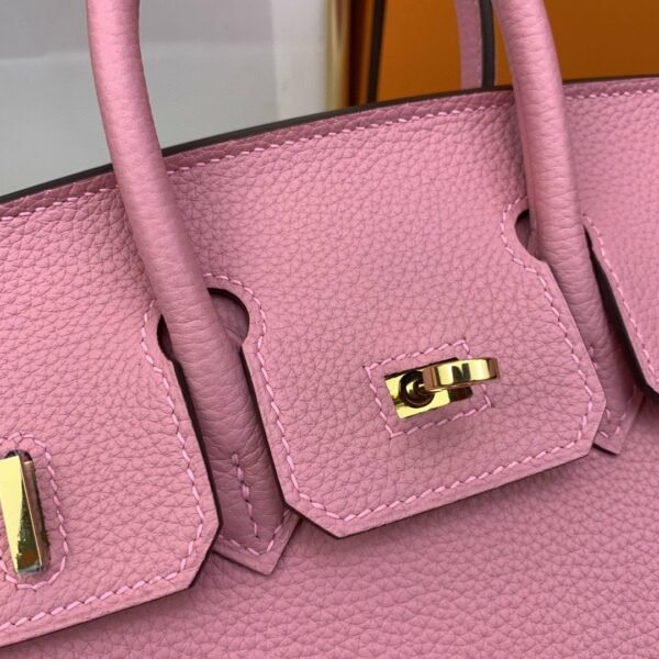 Hermes Birkin Nata Swift Pink For Women Gold Toned Hardware 10in/25cm