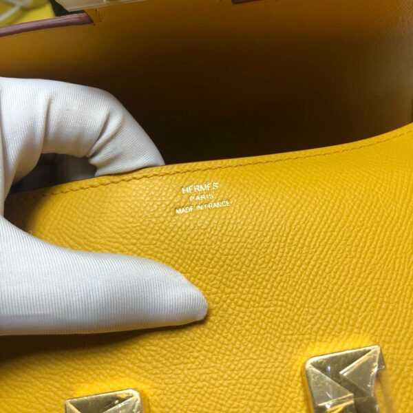 Hermes Constance 23 Epsom Yellow For Women, Women’s Handbags, Shoulder Bags 9.4in/23cm