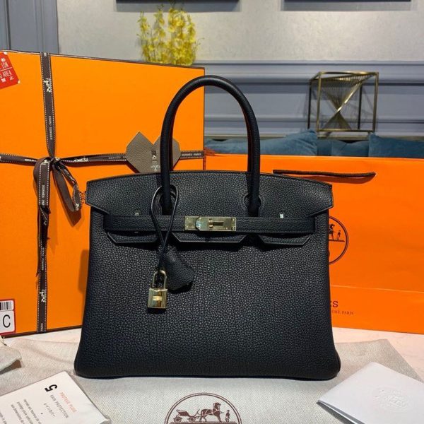 Hermes Birkin 30 Togo Black Bag For Women, Women’s Handbags 11.8in/30cm