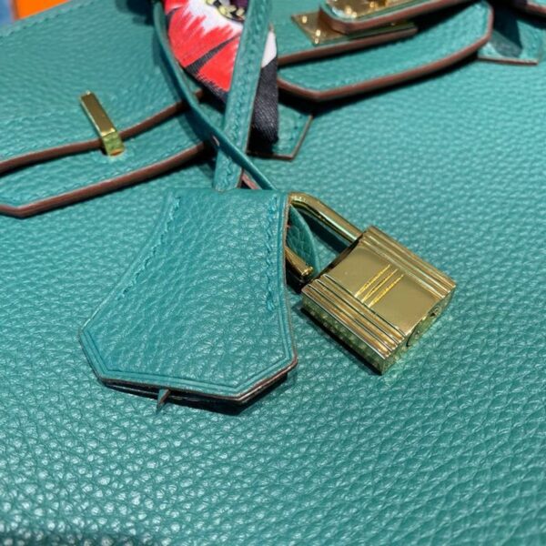 Hermes Birkin Green Semi Handstitched With Gold Toned Hardware For Women 30cm/11.8in