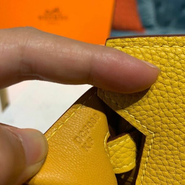 Hermes Birkin Yellow Semi Handstitched With Gold Toned Hardware For Women 30cm/11.8in