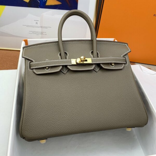 Hermes Birkin Nata Swift Brown For Women Gold Toned Hardware 10in/25cm