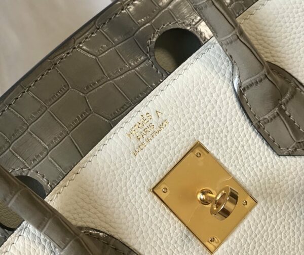 Hermes Birkin White For Women Gold Toned Hardware 11.8in/30cm