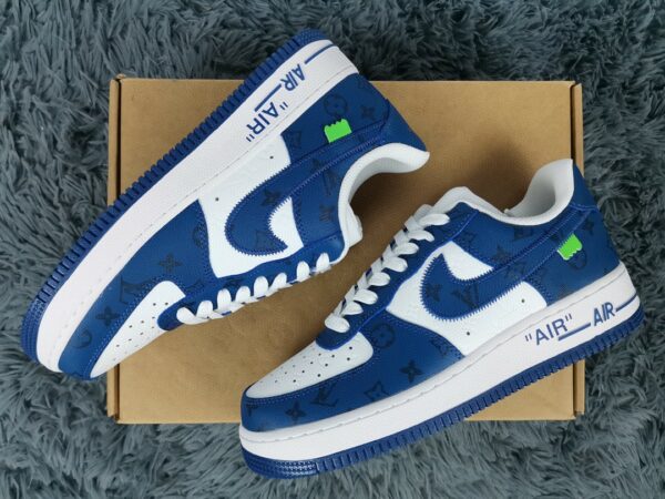  Nike Air Force 1 Low x Louis Vuitton Virgil Abloh ‘White Blue’ For Men