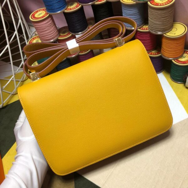 Hermes Constance 23 Epsom Yellow For Women, Women’s Handbags, Shoulder Bags 9.4in/23cm