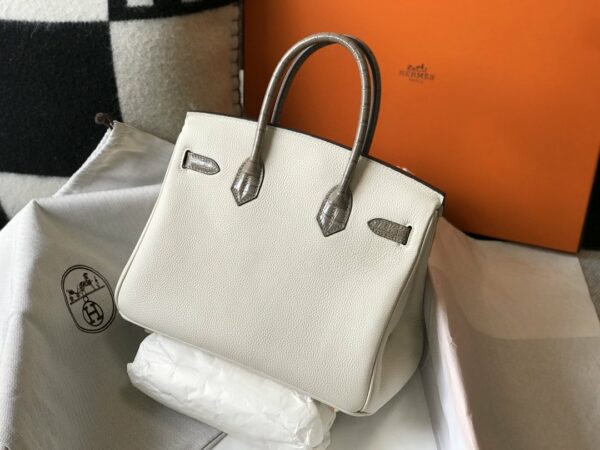 Hermes Birkin White For Women Gold Toned Hardware 11.8in/30cm