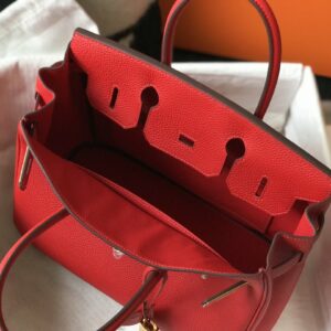 Hermes Birkin Rouge De Coeur Red Epsom Gold Hardware Bag For Women, Women’s Handbags, Shoulder Bags 30cm/12in