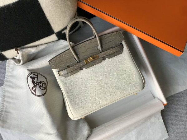 Hermes Birkin White For Women Gold Toned Hardware 11.8in/30cm