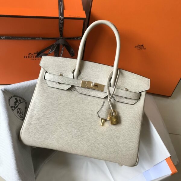 Hermes Birkin Cream With Gold Hardware Bag For Women, Women’s Handbags, Shoulder Bags 30cm/12in