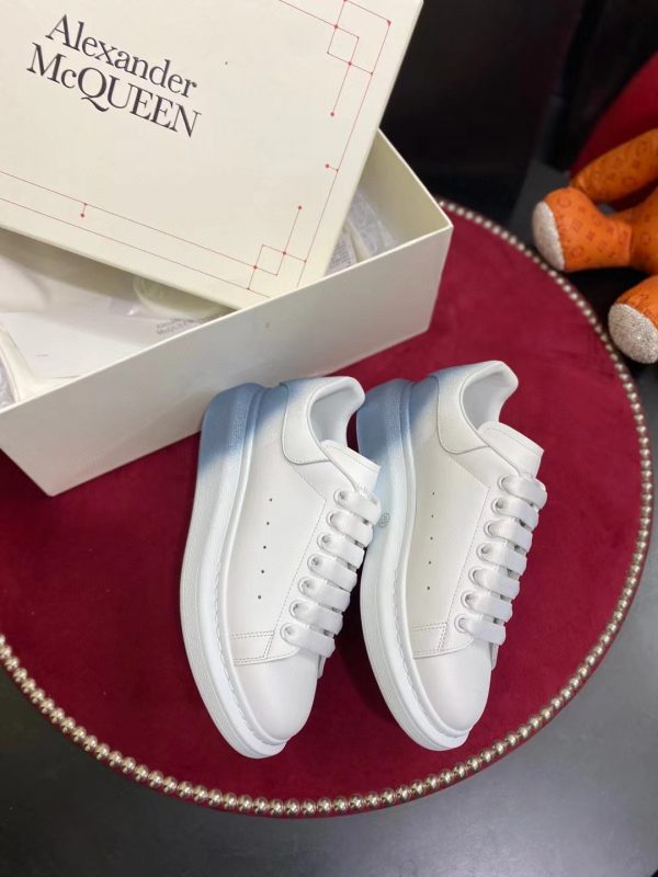 Alexander McQueen Oversized Sneaker White/Blue For Men