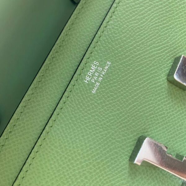 Hermes Constance Epsom Long To Go Wallet Light Green For Women, Women’s Wallet 8.1in/21cm