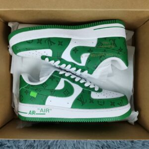  Nike Air Force 1 Low x Louis Vuitton Virgil Abloh ‘White Green’ For Men