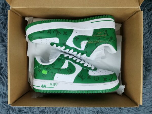  Nike Air Force 1 Low x Louis Vuitton Virgil Abloh ‘White Green’ For Men