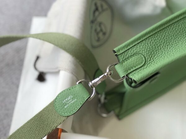 Hermes Evelyne 16 Amazone Bag Green With Silver-Toned Hardware For Women, Women’s Shoulder And Crossbody Bags 6.3in/16cm