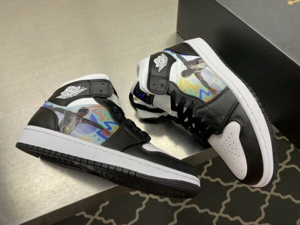 Nike air Jordan 1 Mid Wmns ‘Hologram’ Black For Men DR9495-001