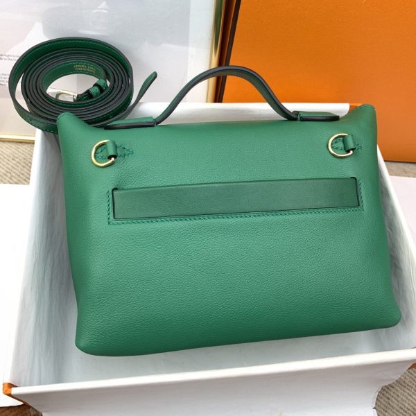 Hermes 24/24 Mini Evercolor Swift Green For Women, Women’s Handbags, Shoulder Bag 8.2in/21cm