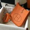 Hermes Evelyne 16 Amazone Bag Orange With Silver-Toned Hardware For Women, Women’s Shoulder And Crossbody Bags 6.3in/16cm