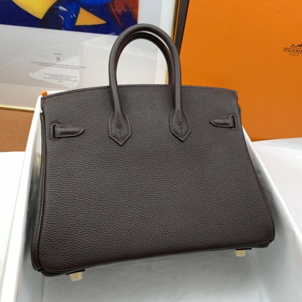 Hermes Birkin Nata Swift Dark Brown For Women Gold Toned Hardware 10in/25cm