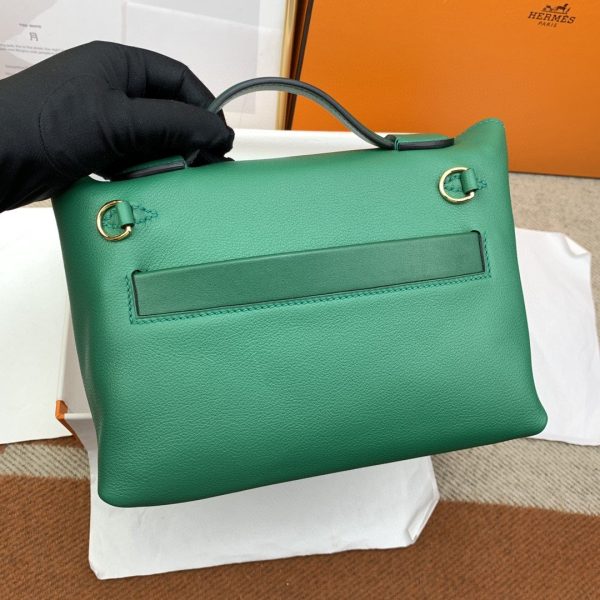 Hermes 24/24 Mini Evercolor Swift Green For Women, Women’s Handbags, Shoulder Bag 8.2in/21cm