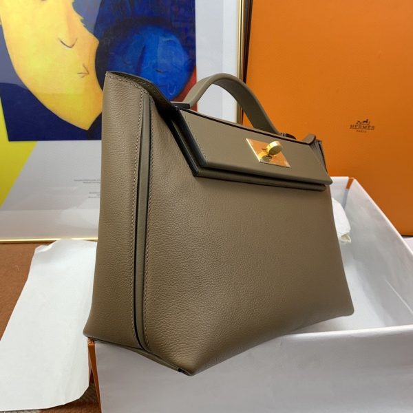 Hermes 24/24 Clemence Swift Light Brown For Women, Women’s Handbags, Shoulder Bags 11.4in/29cm