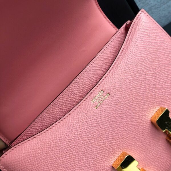 Hermes Constance 23 Epsom Pink For Women, Women’s Handbags, Shoulder Bags 9in/23cm