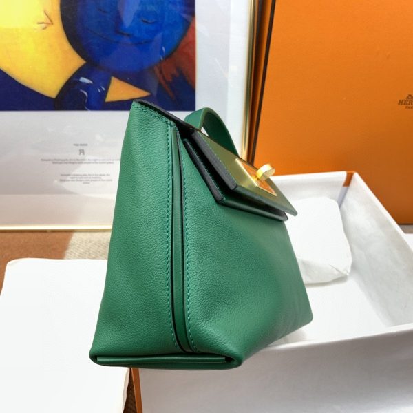 Hermes 24/24 Mini Evercolor Swift Green For Women, Women’s Handbags, Shoulder Bag 8.2in/21cm