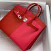 Hermes Birkin Bi Color Custom For Women Silver Toned Hardware 11in/30cm