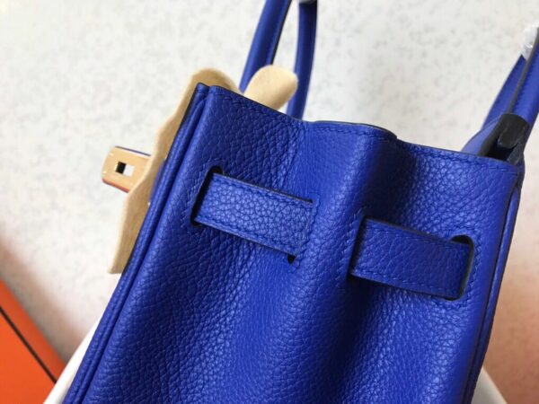 Hermes Birkin Electric Blue 7T For Women Gold Toned Hardware 11.8in/30cm