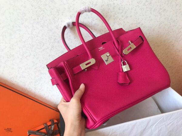 Hermes Birkin Electric Rose Purple L3 For Women Gold Toned Hardware 11.8in/30cm