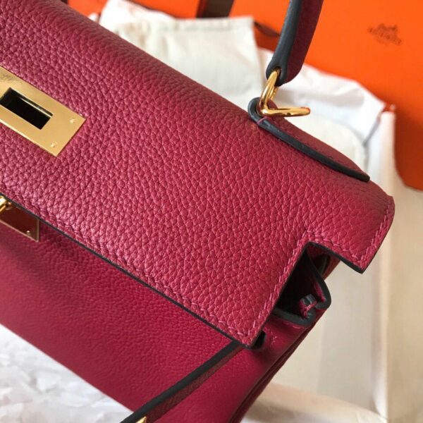 Hermes Birkin Electric Rouge Grenat K1 For Women Gold Toned Hardware 11.8in/30cm