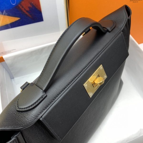 Hermes 24/24 Clemence Swift Black For Women, Women’s Handbags, Shoulder Bags 11.4in/29cm