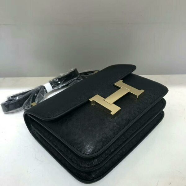 Hermes Constance 23 Epsom Black For Women, Women’s Handbags, Shoulder Bags 9in/23cm