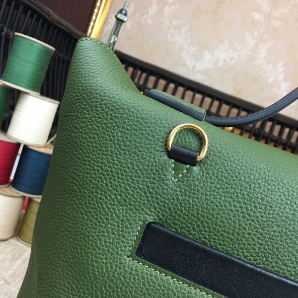 Hermes 24/24 Clemence Swift Green Gold Toned Hardware For Women, Women’s Handbags, Shoulder Bags 11.4in/29cm